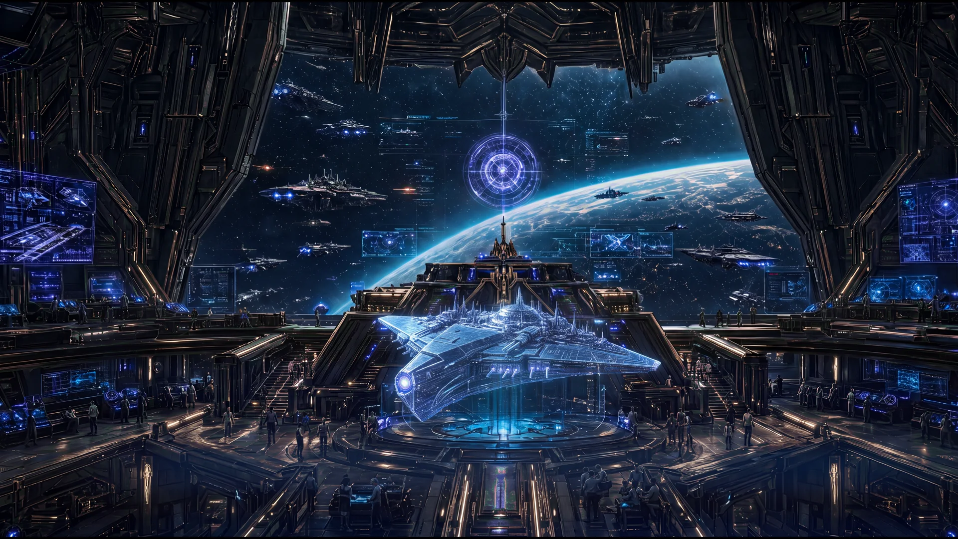 centro de mando · holograma de flota